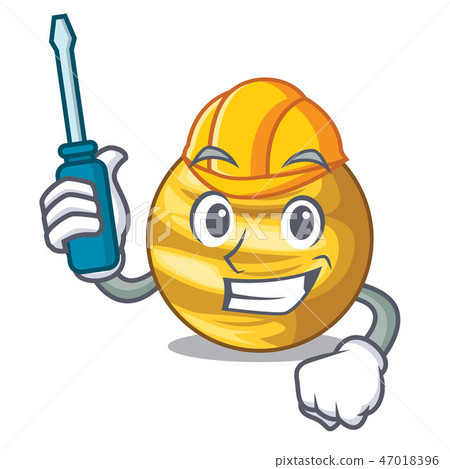 Automotive planet venus isolated with on mascot 47018396