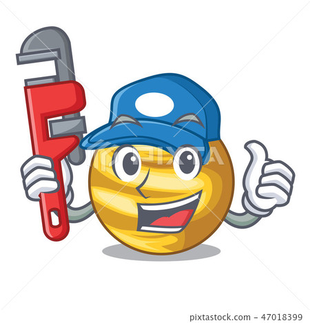 Plumber planet venus isolated with on mascot Plumber planet venus isolated with on mascot 47018399