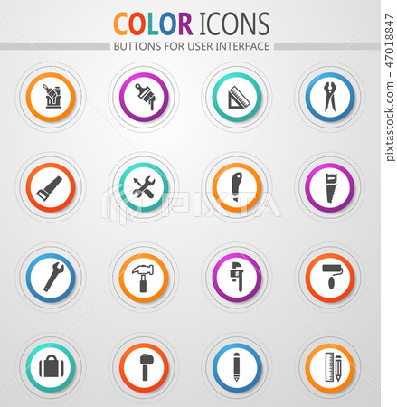 Work tools icons set Work tools icons set 47018847