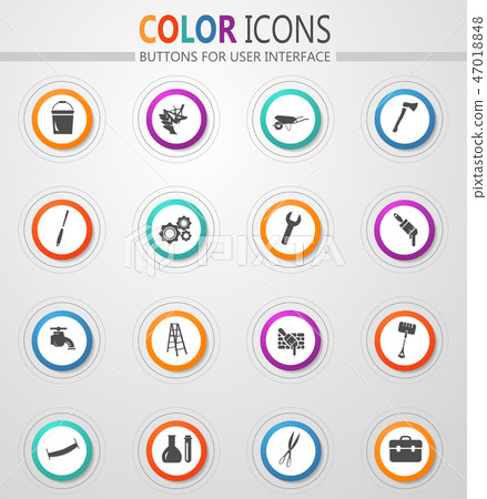 Work tools icons set Work tools icons set 47018848