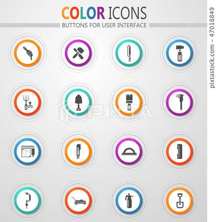Work tools icons set Work tools icons set 47018849