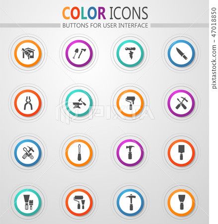 Work tools icons set Work tools icons set 47018850