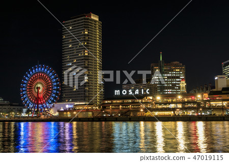 神戶港港口土地美利堅公園夜景 47019115