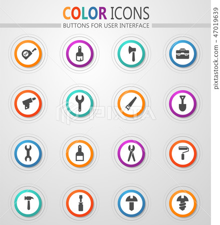 Work tools icons set 47019639