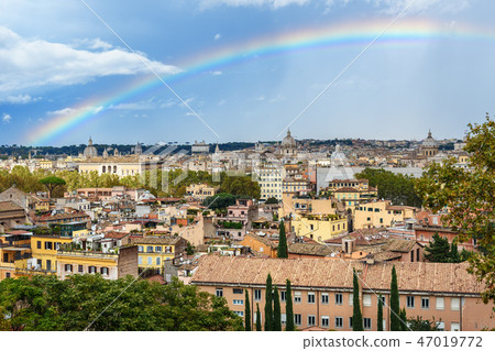 Rainbow over Rome.  47019772