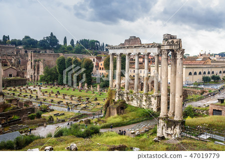 Ruins of Roman Forum. Rome. Italy Ruins of Roman Forum. Rome. Italy 47019779