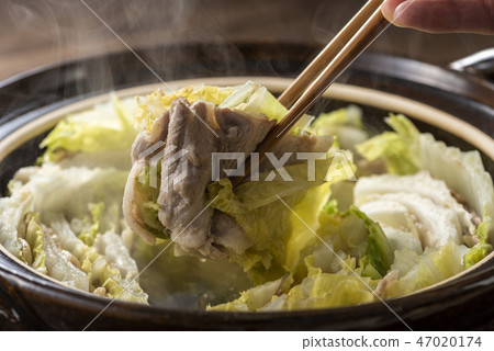 Chinese cabbage and pork belly pot Chinese cabbage and pork belly pot 47020174
