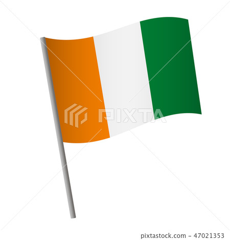 cote d'ivoire - Ivory Coast flag icon 47021353