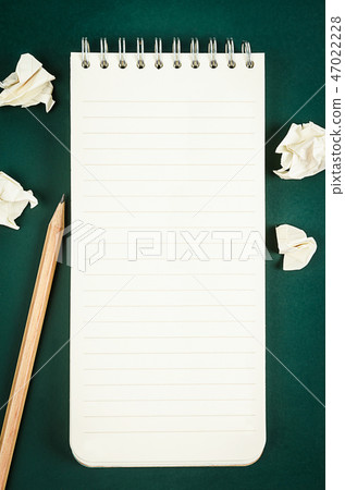 Open blank diary notebook. 47022228