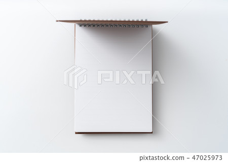 spiral brown notebook with open cover 47025973