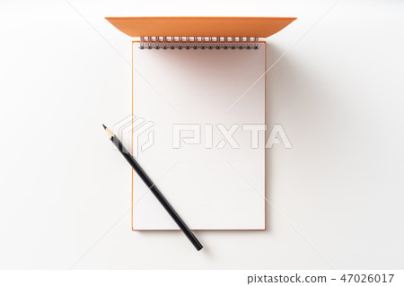 spiral orange notebook with open cover spiral orange notebook with open cover 47026017