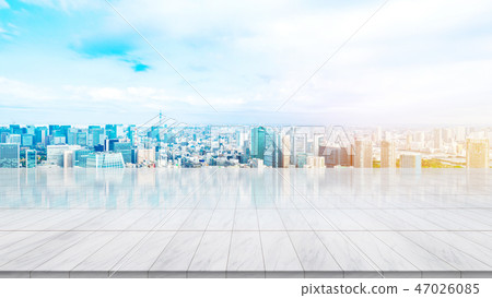 Empty marble floor for mockup 47026085