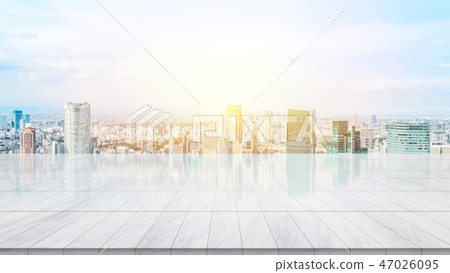 Empty marble floor for mockup 47026095