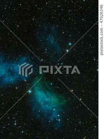 Small part of an infinite star field. 3D rendering 47026346