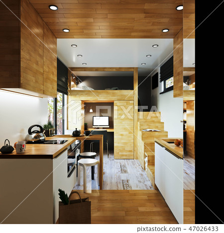 Modern apartment smart house style 47026433