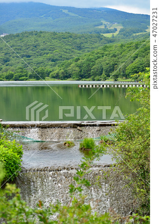 鎮風景Tsumagoi村Baragi湖 鎮風景Tsumagoi村Baragi湖 47027231