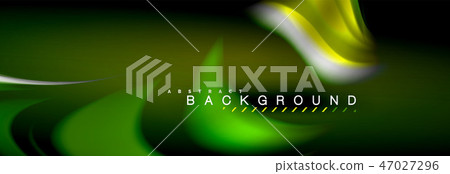 Blurred fluid colors background, abstract waves lines, mixing colours with light effects on light 47027296
