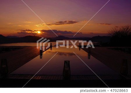 Evening landscape of Seto 47028663