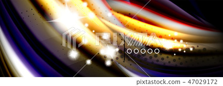 Color flow poster. Wave Liquid shape color background. Art design for your design Color flow poster. Wave Liquid shape color background. Art design for your design 47029172