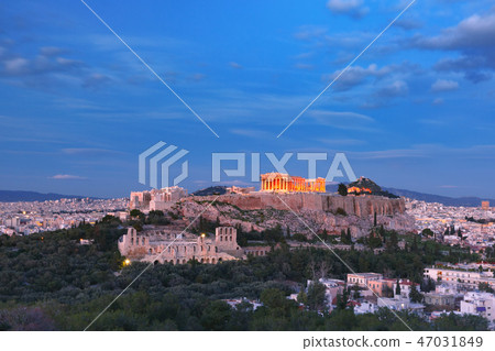 Acropolis Hill and Parthenon in Athens, Greece Acropolis Hill and Parthenon in Athens, Greece 47031849