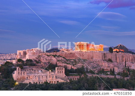 Acropolis Hill and Parthenon in Athens, Greece 47031850