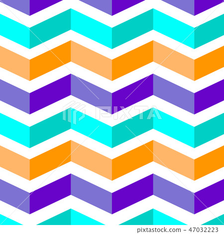 blue orange violet geometrical Leporello stripes element style m 47032223