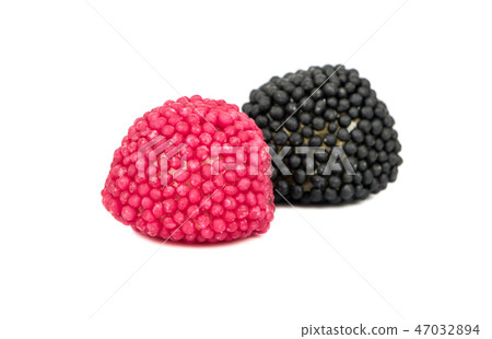 Red and black berry jelly candy Red and black berry jelly candy 47032894