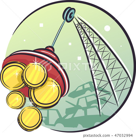 Junk Yard Money Illustration Junk Yard Money Illustration 47032994
