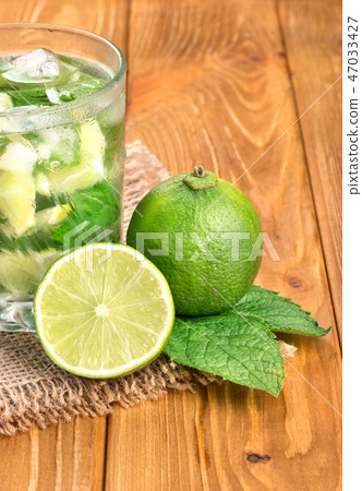 Cocktail mojito on table Cocktail mojito on table 47033427