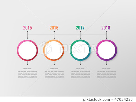Business infographic template with 4 options Business infographic template with 4 options 47034253