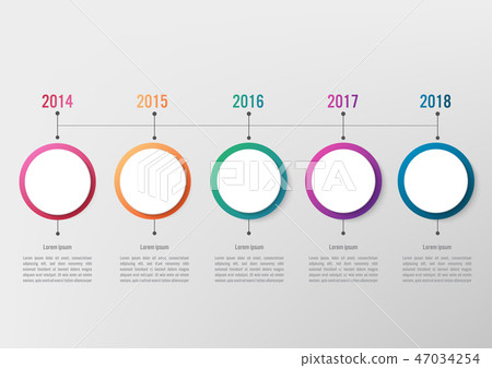 Business infographic template with 5 options Business infographic template with 5 options 47034254
