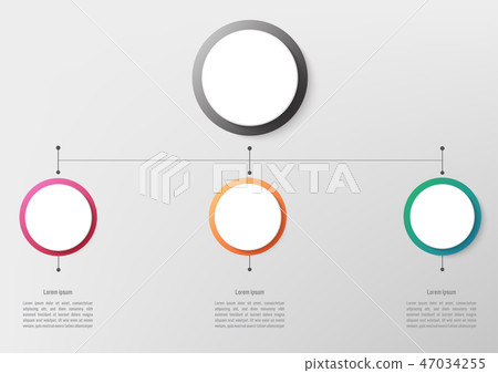 Business infographic template with 3 option Business infographic template with 3 option 47034255