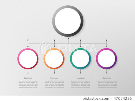 Business infographic template with 4 options Business infographic template with 4 options 47034256