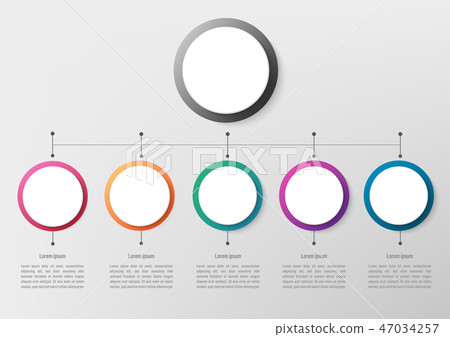 Business infographic template with 5 options Business infographic template with 5 options 47034257