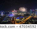 New Year Eve Fireworks Show at Singapore 47034592