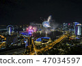 New Year Eve Fireworks Show at Singapore 47034597