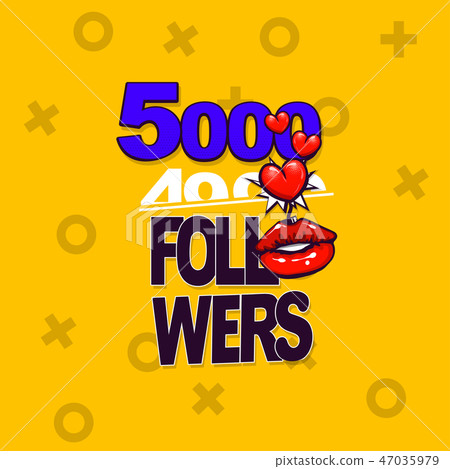 Follower banner comic text pop art design 47035979