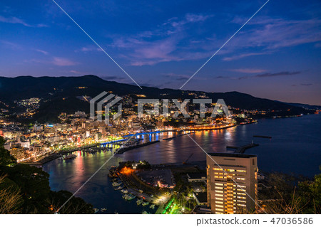 <Shizuoka Prefecture> Atami night view, view from Atami Castle <Shizuoka Prefecture> Atami night view, view from Atami Castle 47036586
