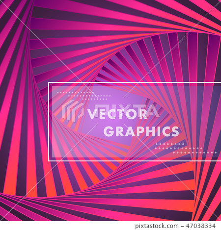 Abstract vector background with hexagon spiral pattern 47038334