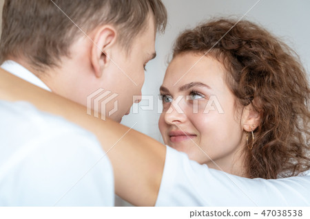 Couples are watching each other on the bedroom 47038538