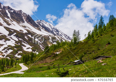 Summer Pass del San Gottardo, Switzerland. 47038765