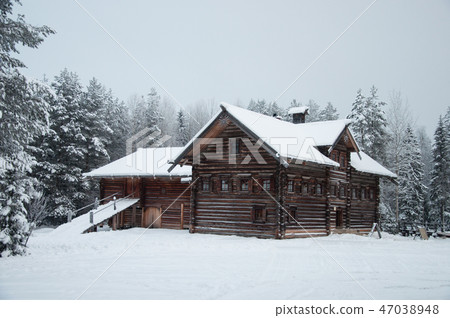 Old wooden house in North of Russia 47038948