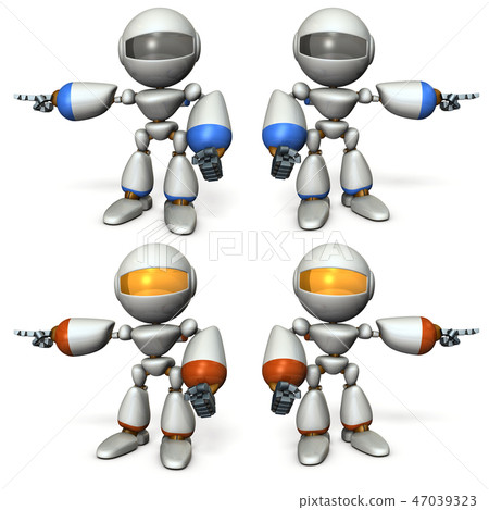 Robot pointing at a direction Robot pointing at a direction 47039323