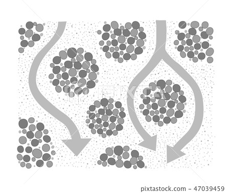 Soil Aggregate Structure Water Flow Vector Material Monochrome Black and White 47039459