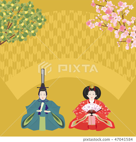 Background material of Hinamatsuri doll Background material of Hinamatsuri doll 47041584