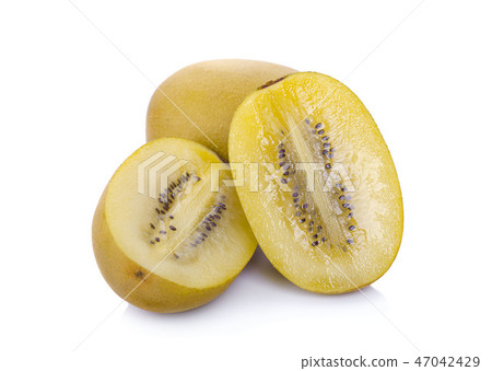 gold kiwi isolated on white background 47042429