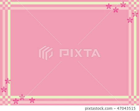 Border frame cherry blossom Border frame cherry blossom 47043515
