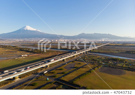 Mount Fuji Fujikawa Route 1 Aerial 47043732