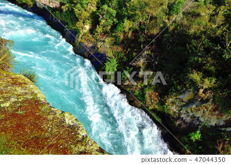 New Zealand's largest lake Lake Taupo and Huka Falls 47044350