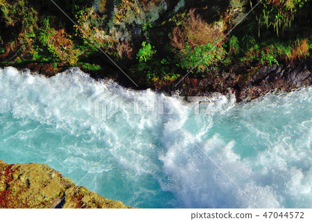 New Zealand's largest lake Lake Taupo and Huka Falls 47044572